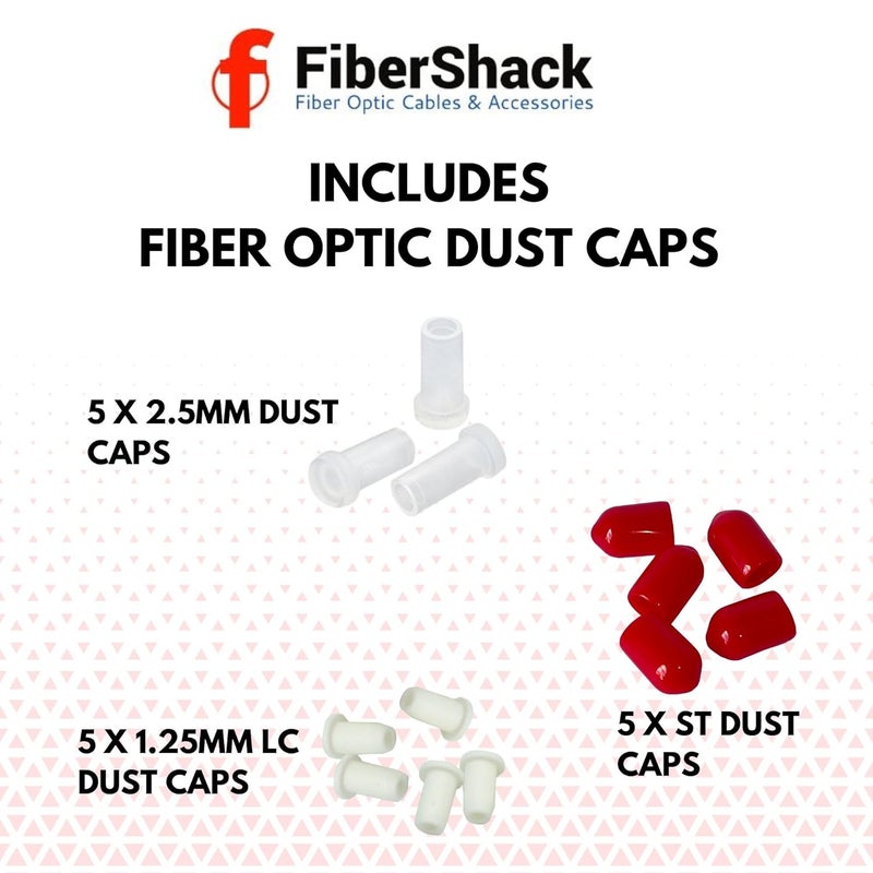 Fibershack - LC Fiber Cleaner & SC Fiber Cleaner - 2 Pack with Protection Case - 1.25mm & 2.5mm Optical Cable Cleaning Pens for Ports & Cables - Image 2